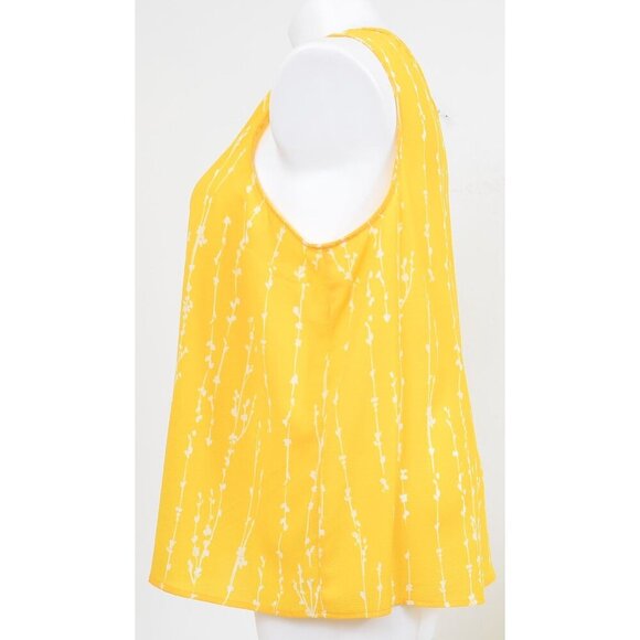 Ava & Viv Art Wear Yellow Tank Top Summer Travel Plus Size 1X - Picture 4 of 7